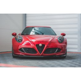 Накладка сплиттер на передний бампер на Alfa Romeo 4C